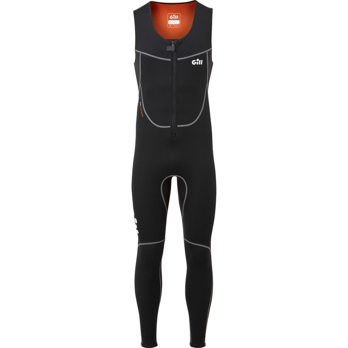 2024 Gill Mens Dynamic 3mm Long John Wetsuit 5017 - Black