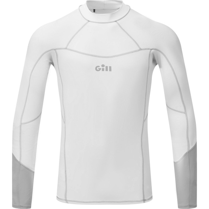 2023 Gill Mens Pro Long Sleeve Rash Vest 5020 - White