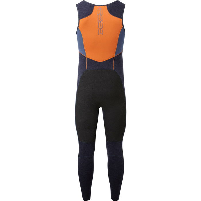 2023 Gill Mens Race Firecell 3.5mm Neoprene Skiff Suit RS16 - Dark Denim / Orange