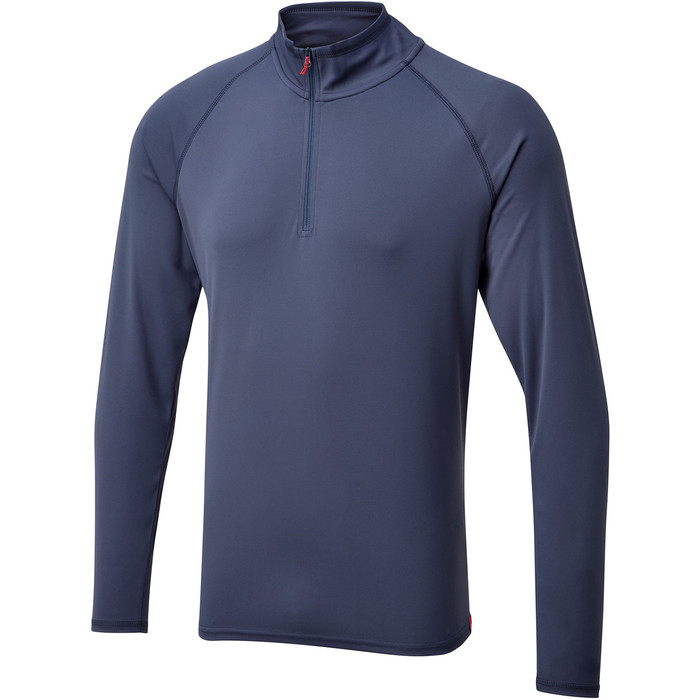 2023 Gill Herren Uv Tec Zip Neck Top Uv009 - Ocean