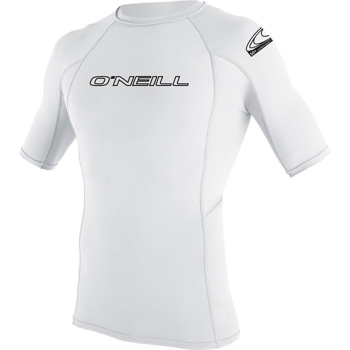 2024 O'neill Youth Basic Skins Short Sleeve Rash Vest 3345 - Wei