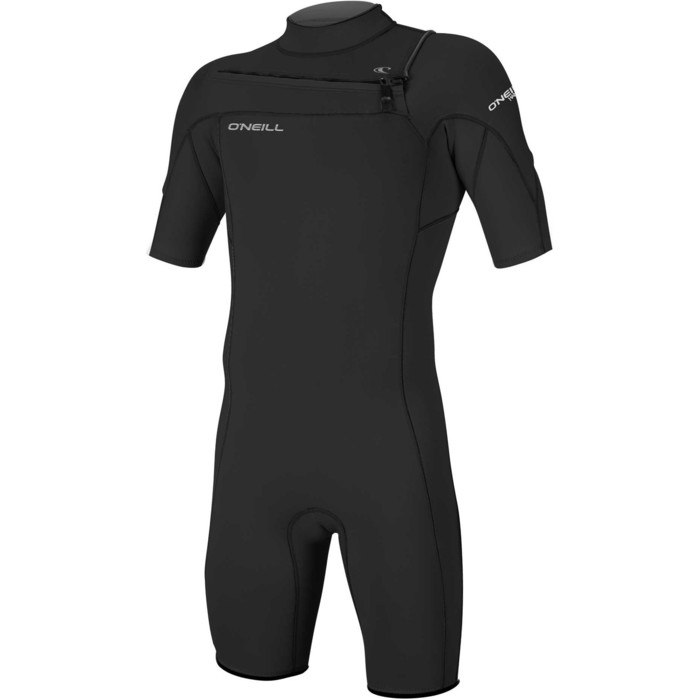 2024 O'Neill Mens Hammer 2mm Chest Zip Shorty Wetsuit 4927 - Black