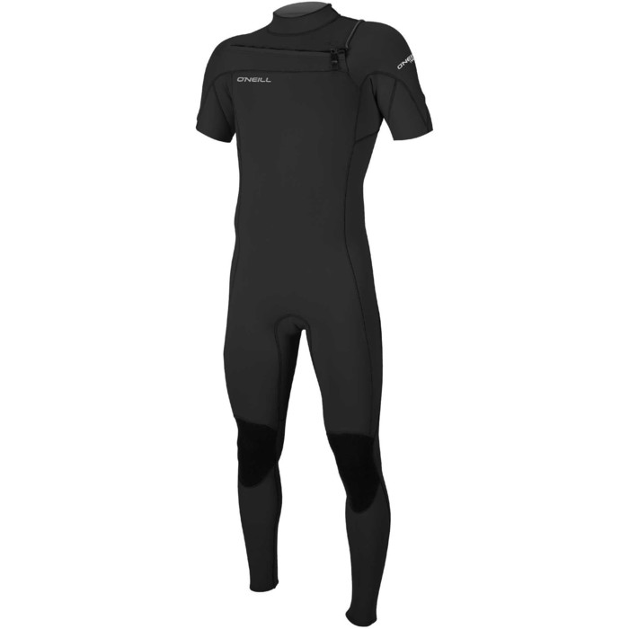 2024 O'Neill Mens Hammer 2mm Short Sleeve Chest Zip Wetsuit 5056 - Black