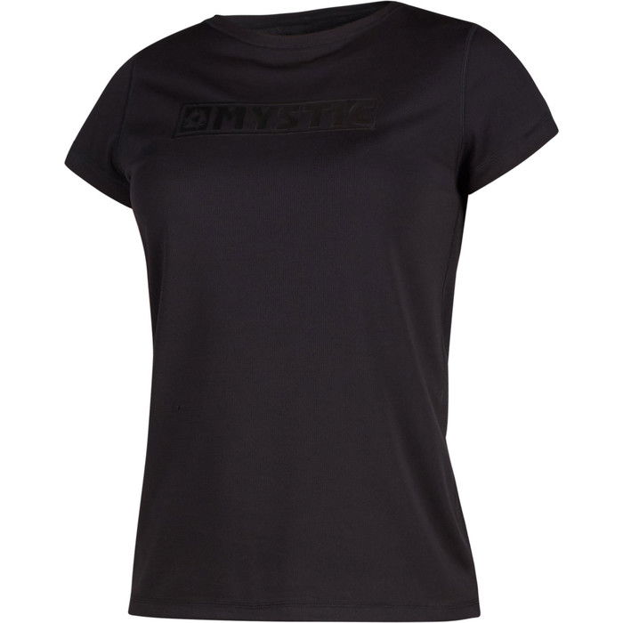 2021 Mystic Womens Star Short Sleeve Rash Vest 200151 - Black