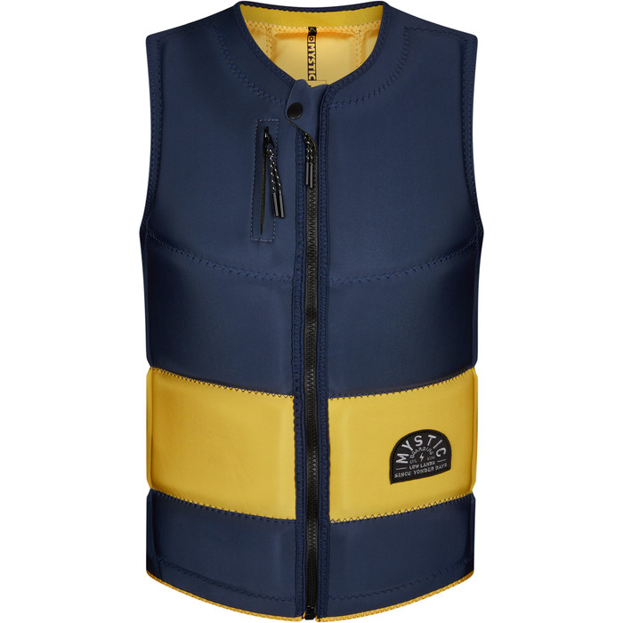 2021 Mystic Mens Stone CE Timo Kapl Front Zip Impact Vest 210157 - Night Blue