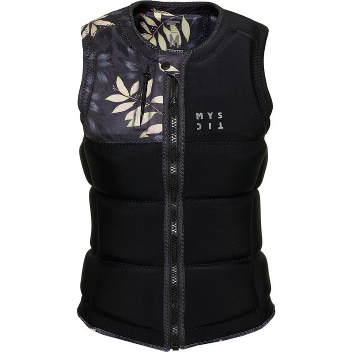 2024 Mystic Womens Dazzled Front Zip Impact Vest 35005220153 - Black