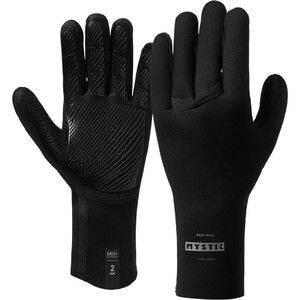 2024 Mystic Ease 3mm 5 Finger Hybrid Gloves 35015.250080.900 - Black