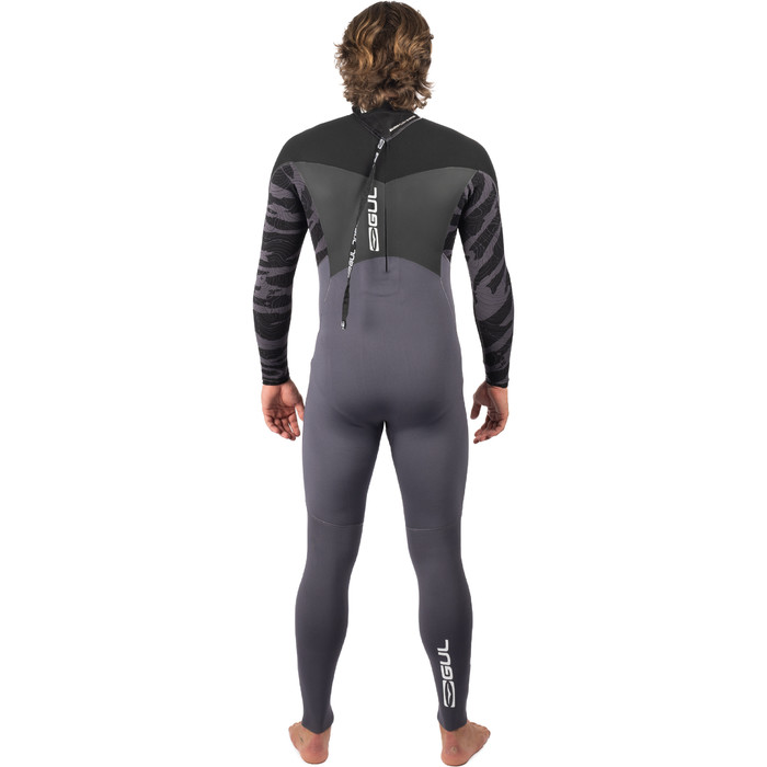 2024 Gul Mens Response 5/3mm GBS Back Zip Wetsuit RE1213-C1 - Grey / Black