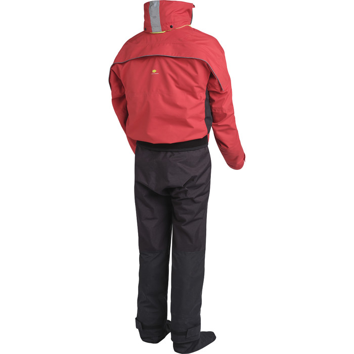 2024 Yak Strata Kayak Drysuit with Con Zip 6585 - Red / Black