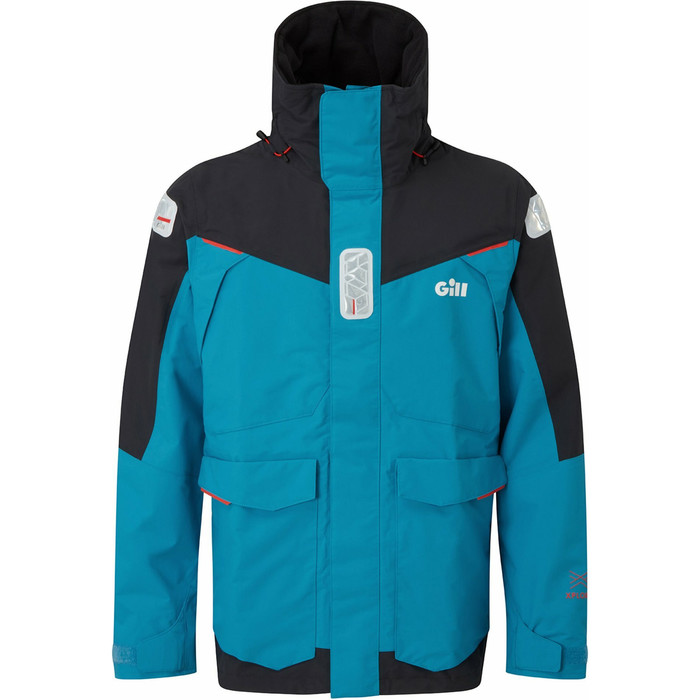 2023 Gill Herren Os2 Offshore Segeljacke & Hose Kombi-Set - Blue Jay