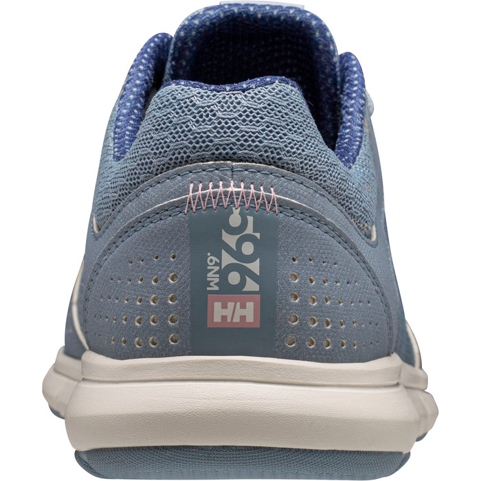 2024 Helly Hansen Womens Ahiga V4 Hydropower Trainers 11583 - Dusty Blue / Off White