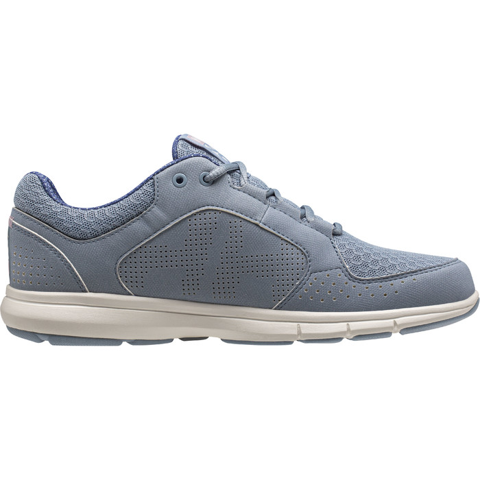 2024 Helly Hansen Womens Ahiga V4 Hydropower Trainers 11583 - Dusty Blue / Off White