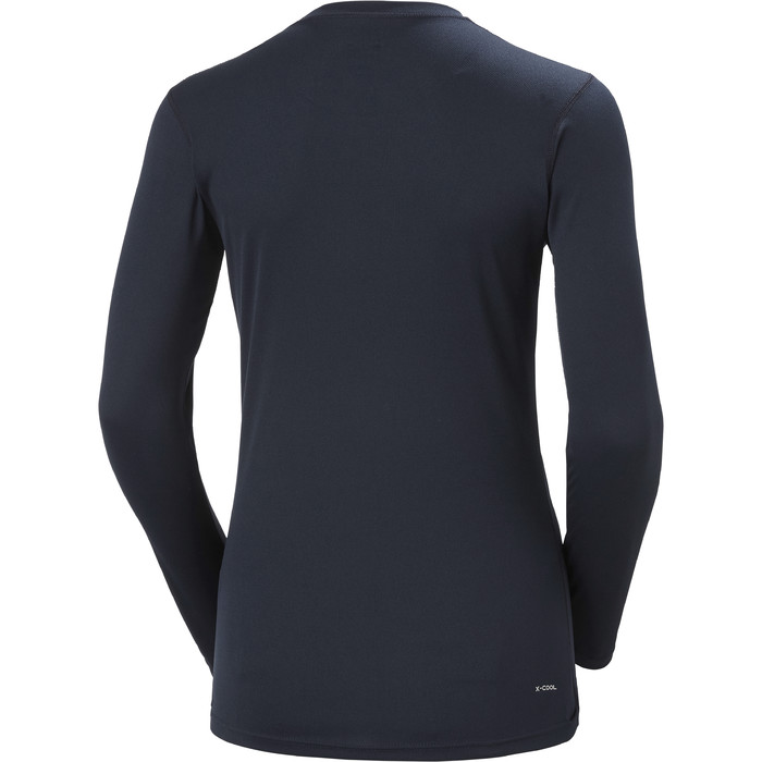 2024 Helly Hansen Womens HH Tech Crew Long Sleeve Base Layer 48374 - Navy