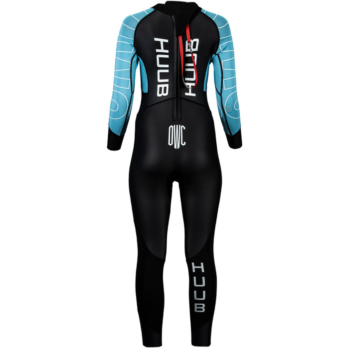 2024 Huub Womens Open Water Collective Back Zip Swim Wetsuit OWCWSB - Black / Sky Blue