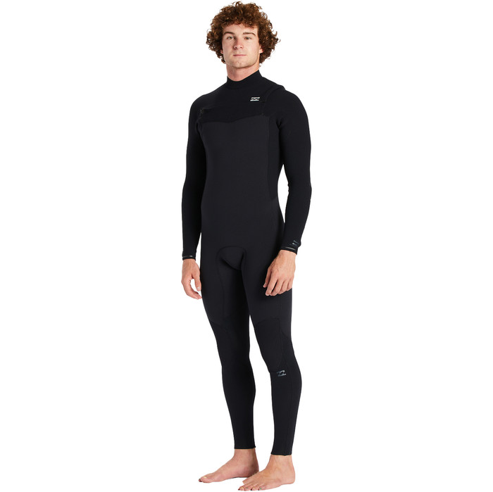 2024 Billabong Mens Revolution 3/2mm Chest Zip Wetsuit ABYW100176 - Black