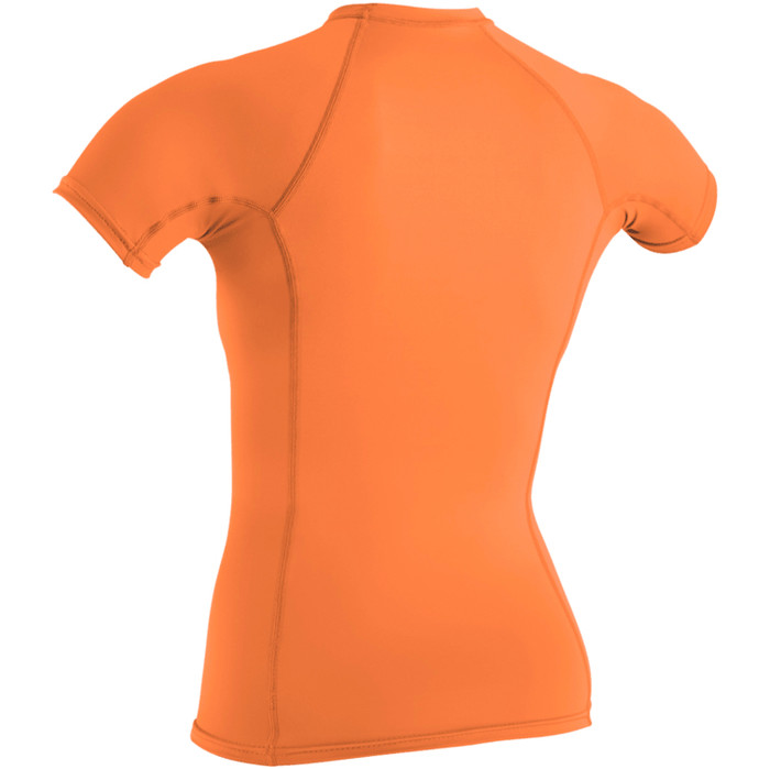 2023 O'Neill Frauen Basic Skins Kurzarm-Lycra-Weste 3548 - Light Grapefruit