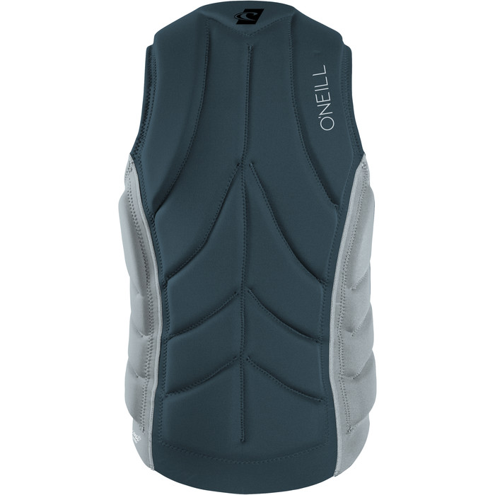 2024 O'Neill Mens Slasher Comp B Impact Vest 4917BEU - Cadet Blue / Cool Grey