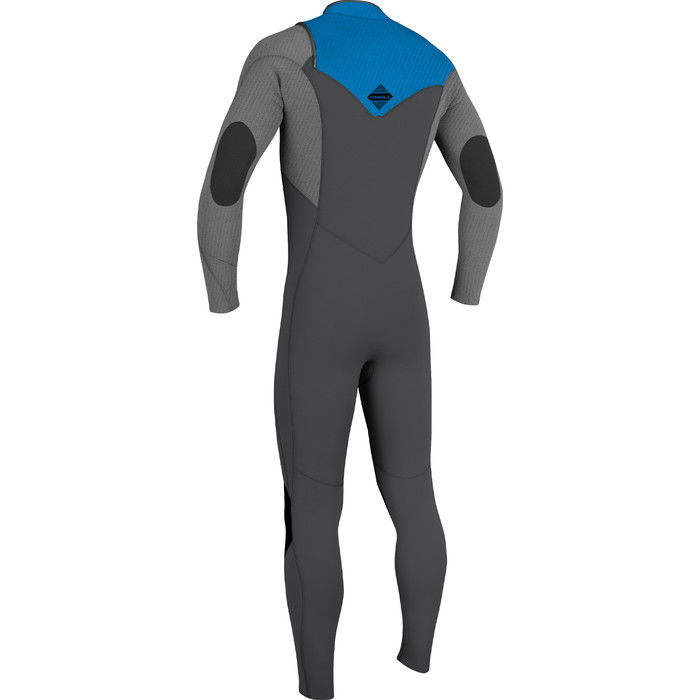 2024 O'Neill Youth Hyperfreak 4/3mm+ Chest Zip GBS Wetsuit 5351 - Graph / Smoke / Baliblue