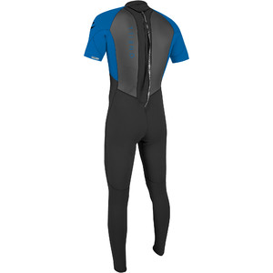 2024 O'Neill Youth Reactor II 2mm Short Sleeve Back Zip Wetsuit 5457 - Black / Ocean