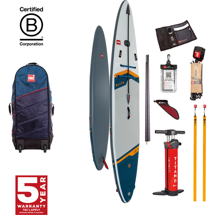 2024 Red Paddle Co 12'6'' Elite MSL Stand Up Paddle Board , Tasche & Pumpe 001-001-003-0037 - Wei