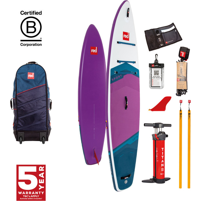 2024 Red Paddle Co 11'0'' Sport MSL Stand Up Paddle Board, Bag & Pump 001-001-002-0059 - Purple