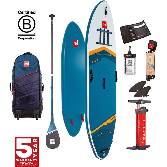 2024 Red Paddle Co 11'0'' Wild MSL Stand Up Paddle Stand Up Paddle Board, Board, Bag, Pump & Prime Lightweight Paddle 001-001-00