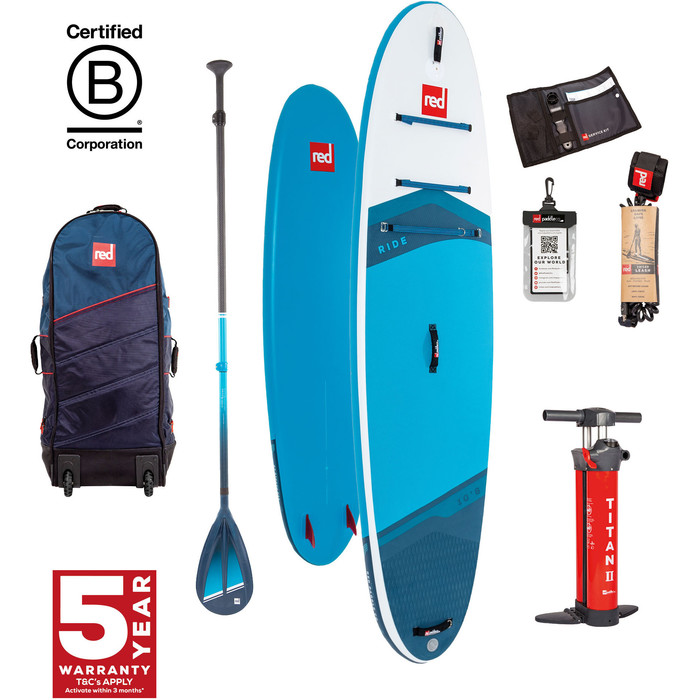 2024 Red Paddle Co 10'6'' Ride MSL Stand Up Paddle Board, Bag, Pump & Hybrid Tough Paddle 001-001-001-0098 - Blue