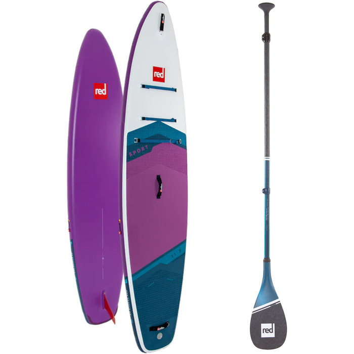 2024 Red Paddle Co 11'3'' Sport MSL Stand Up Paddle Board & Prime Lightweight Paddle 001-001-002-0061 - Purple