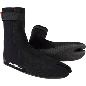 2024 O'neill Heat Ninja 3mm Split Toe Stiefel 4786 - Schwarz