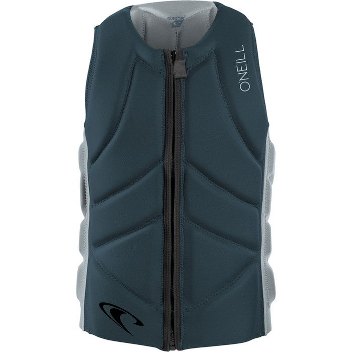 2024 O'Neill Mens Slasher Comp B Impact Vest 4917BEU - Cadet Blue / Cool Grey