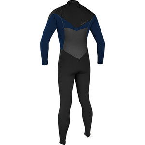 2019 O'Neill Psycho Freak 4/3mm Chest Zip Wetsuit BLACK / Slate 4960