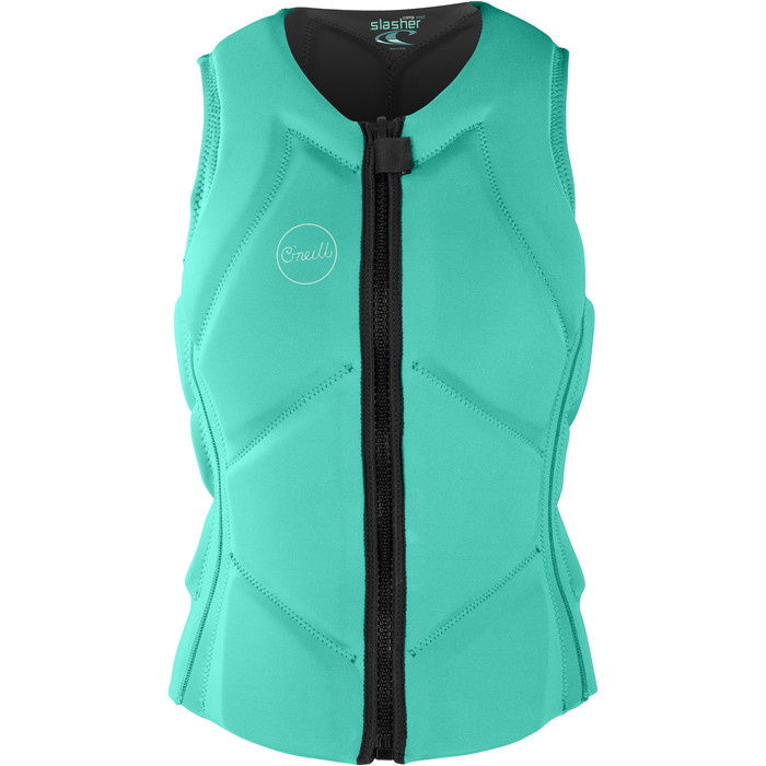 2024 O'Neill Womens Slasher B Comp Impact Vest 5331EU - Opal / Graphite