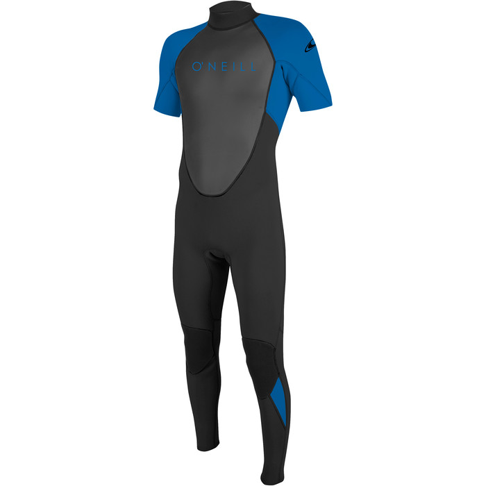 2024 O'Neill Youth Reactor II 2mm Short Sleeve Back Zip Wetsuit 5457 - Black / Ocean