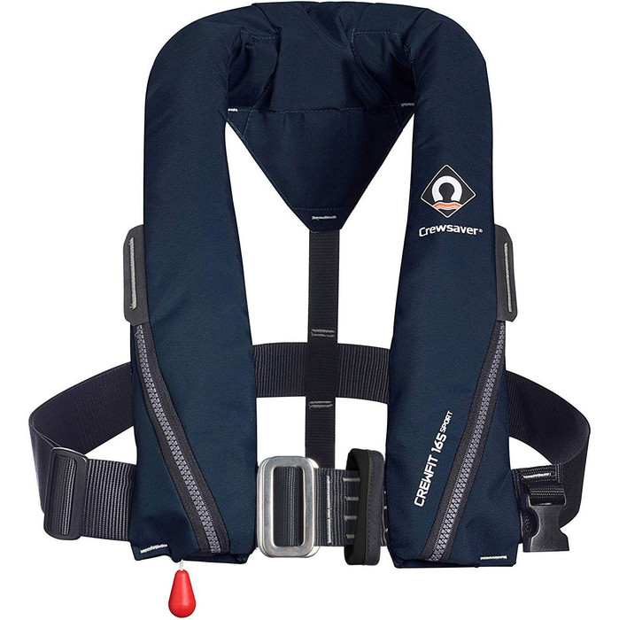 2024 Crewsaver Crewfit 165n Sport Rettungsweste Mit Automatikgeschirr 9715nba - Navy