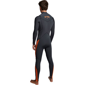 2020 Billabong Mens Furnace Absolute 5/4mm Chest Zip Wetsuit Schwarzen Sand Q45m09