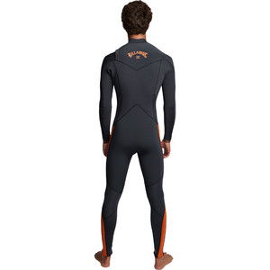 2020 Billabong Mens Furnace Absolute 5/4mm Chest Zip Wetsuit Schwarzen Sand Q45m09