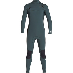 2020 Billabong Mens Furnace Revolution 3/2mm Chest Zip Wetsuit Military Q43M81