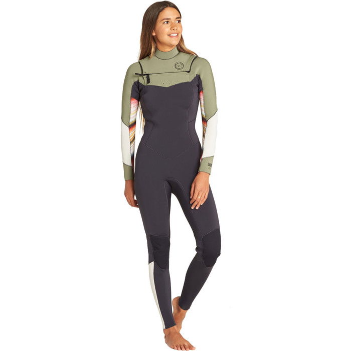 2019 Billabong Womens Salty Dayz 5/4mm Chest Zip Wetsuit Serape Q45G75