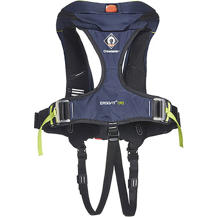 2024 Crewsaver ErgoFit+ 190N Hammar Lifejacket With Harness, Light & Hood Navy 9155NBGHP