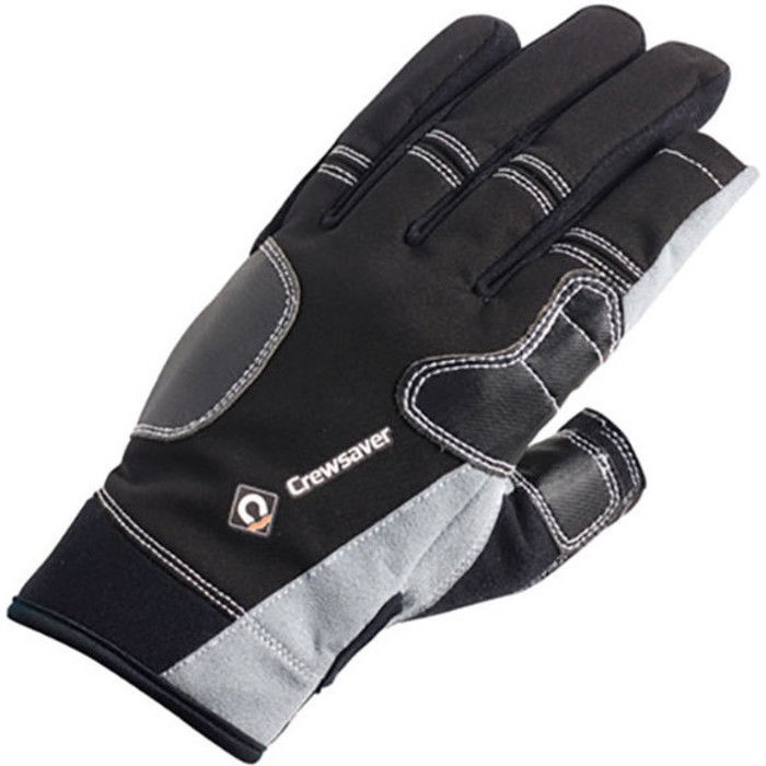 2024 Crewsaver Long Three Finger Gloves Black 6951