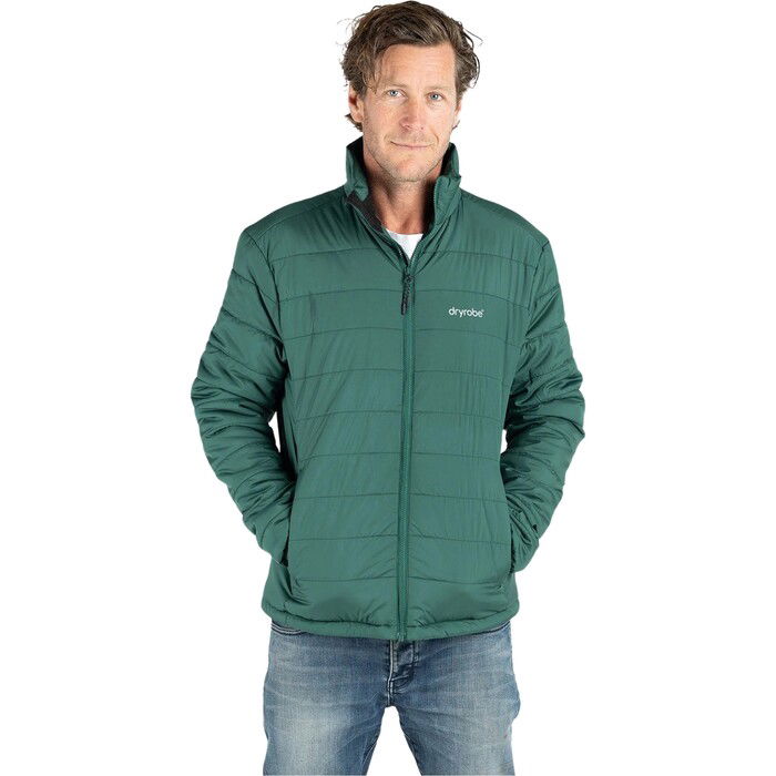 2024 Dryrobe Mnner Mid Layer Jacket M100-JCKT-HG - Hunter Green