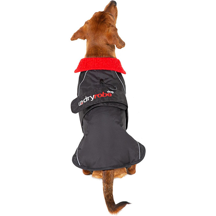 2023 Dryrobe Dog Coat DRDR1 - Black / Red