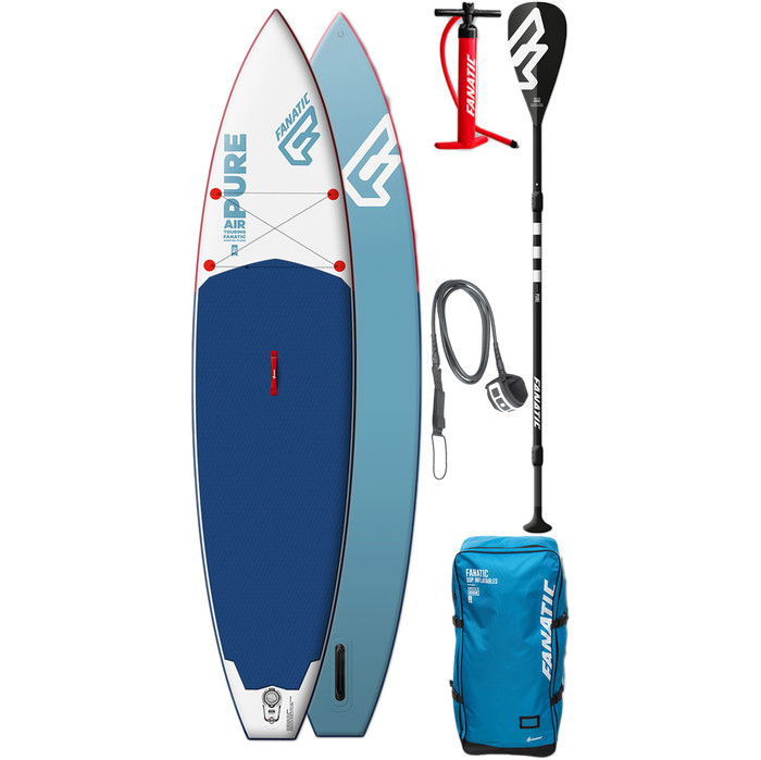 2018 Fanatic Reine Luft Touring SUP 11'6 "X 31" INC 3 Stck Carbon Paddel, Tasche, Pumpe & Leine