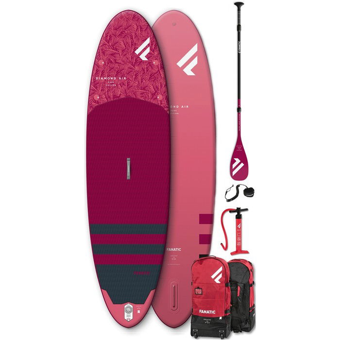 2024 Fanatic Diamond Air 9'8" Aufblasbares Sup-Paket - Board, Tasche, Pumpe Und Paddel