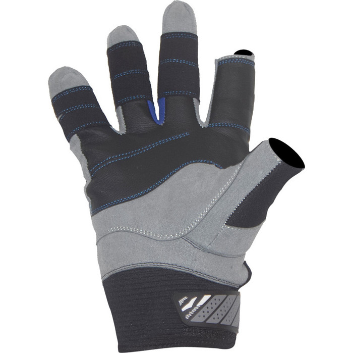 2023 Gul Junior Code Zero Winter 3-Finger Sailing Gloves Black GL1240-B6