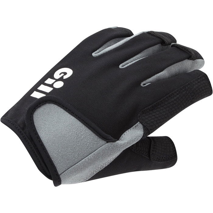 2024 Gill Junior Deckhand Kurzfingerhandschuhe 7043J - Black