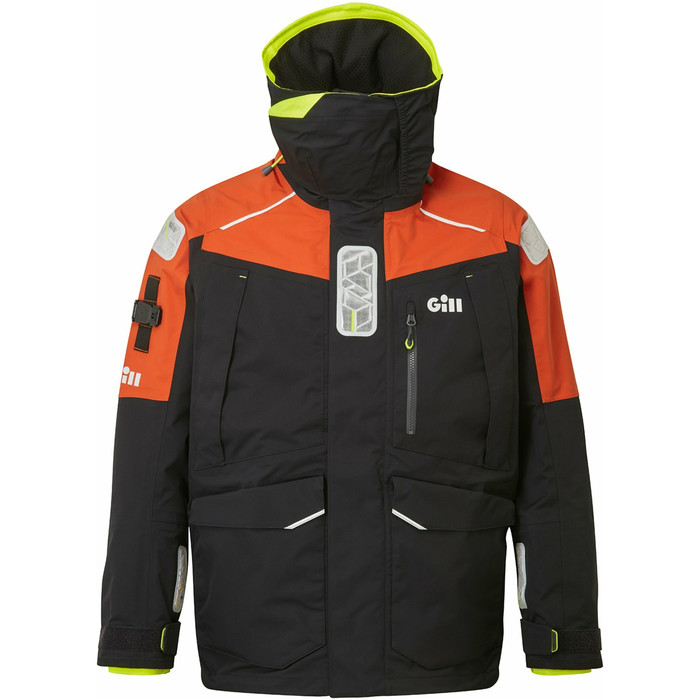 2024 Gill Mens OS1 Ocean Sailing Jacket OS13J - Graphite / Orange