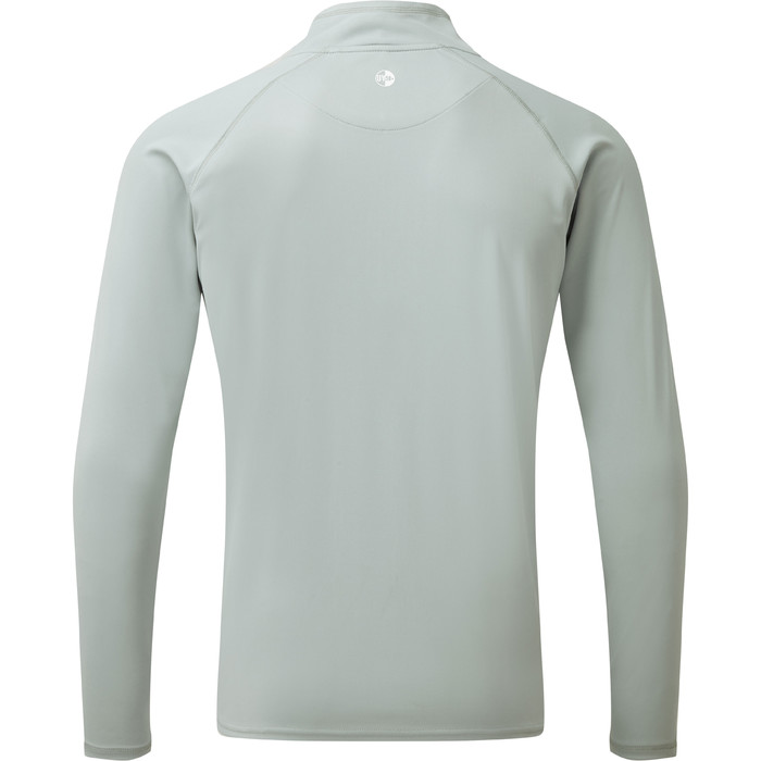 2024 Gill Herren Uv Tec Zip Neck Top Grau Uv009