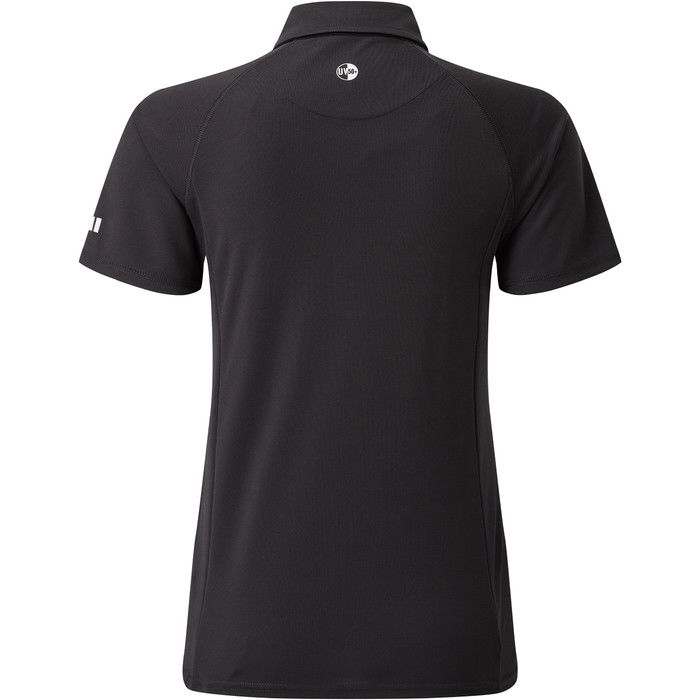 2023 Gill Damen Uv Tec Polo Top Charcoal Uv008w