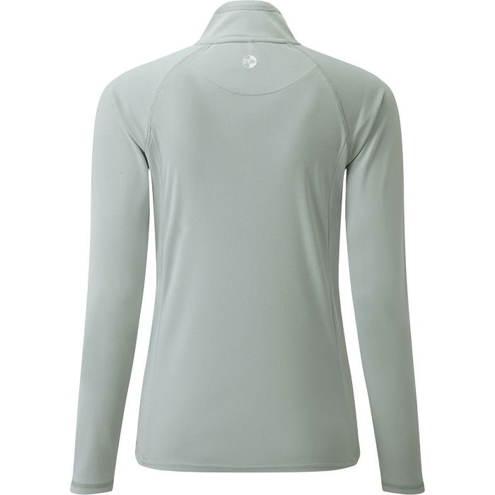 2024 Gill Womens UV Tec Zip Neck Top Grey UV009W